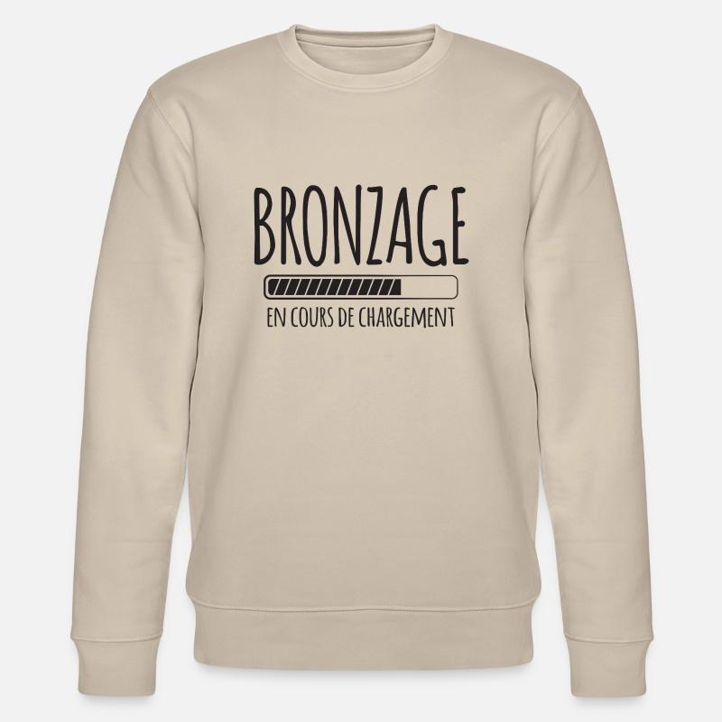 Tan Loading, Été, Vacances, Français - Sweat bio CHANGER Stanley/Stella Unisexe - beige