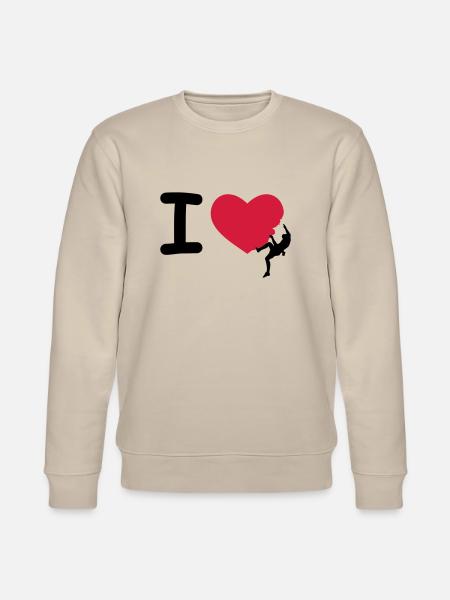 I love Climbing - Sweat bio CHANGER Stanley/Stella Unisexe - beige