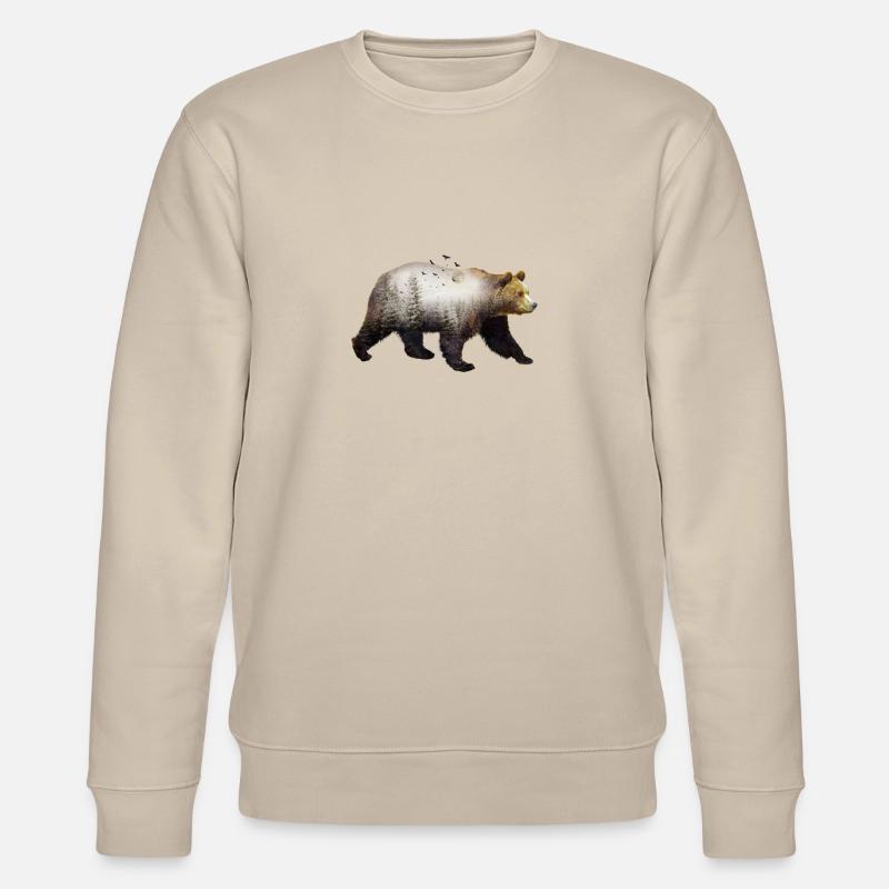 Mondbär - Stanley/Stella Unisex Bio-Sweatshirt CHANGER  - Beige