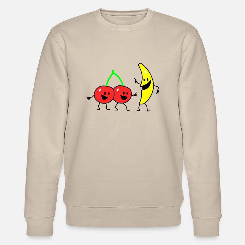 fruit salad two - Stanley/Stella Unisex Bio-Sweatshirt CHANGER  - Beige