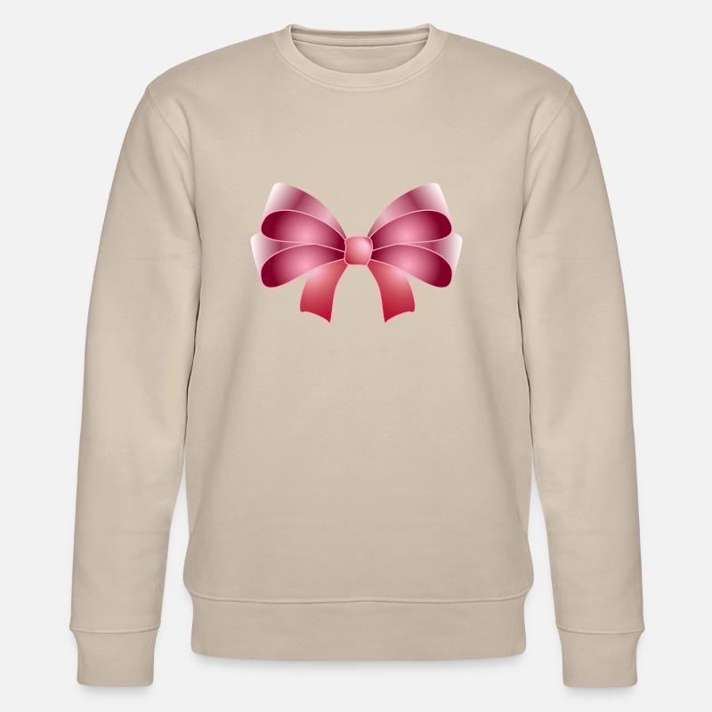Elegante Schleife in rosa - Stanley/Stella Unisex Bio-Sweatshirt CHANGER  - Beige