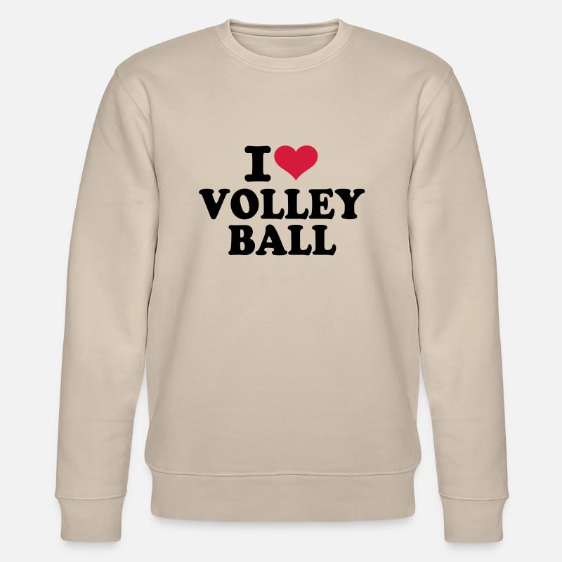 I love Volleyball - Sweat bio CHANGER Stanley/Stella Unisexe - beige