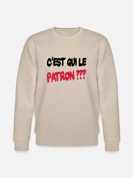 C'est qui le patron ? - Stanley/Stella Unisex Bio-Sweatshirt CHANGER - Beige