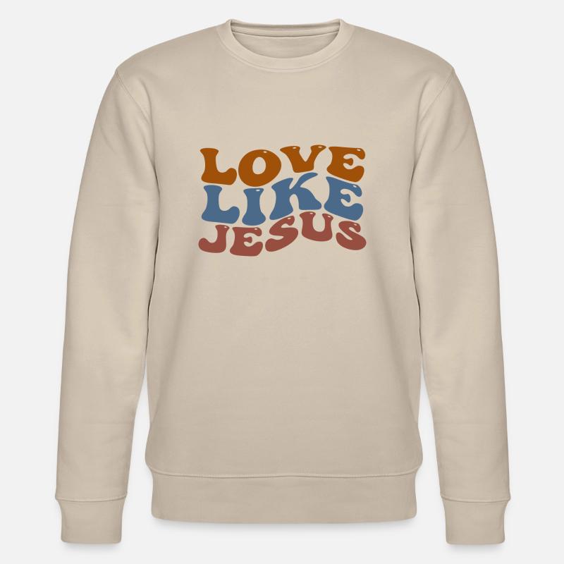 Love Like Jesus - Stanley/Stella Unisex Bio-Sweatshirt CHANGER  - Beige