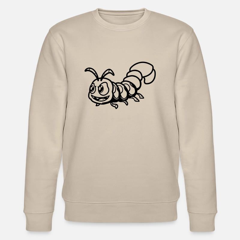 tausendfüßler comic - Stanley/Stella Unisex Bio-Sweatshirt CHANGER  - Beige