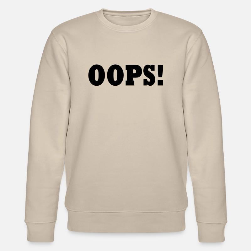 Oops - Stanley/Stella Unisex Bio-Sweatshirt CHANGER  - Beige