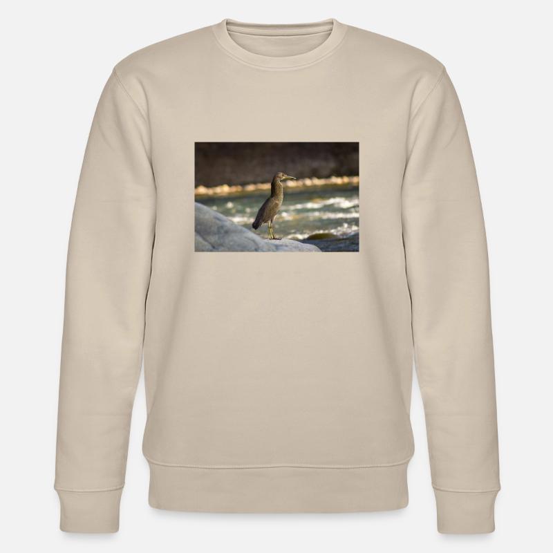 Der Reiher - Stanley/Stella Unisex Bio-Sweatshirt CHANGER  - Beige