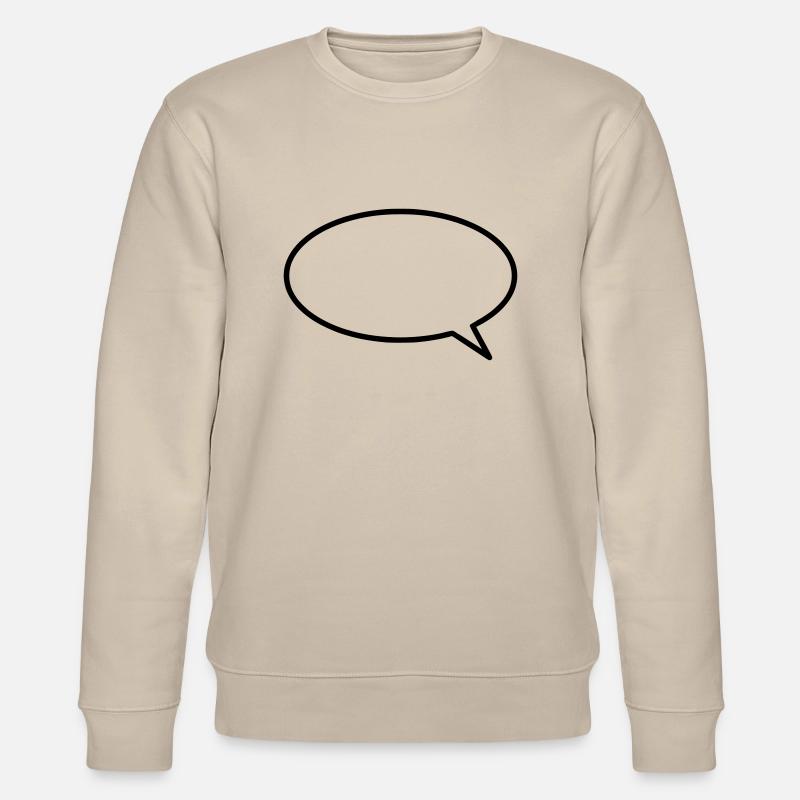 Sprechblase (rund) - Stanley/Stella Unisex Bio-Sweatshirt CHANGER  - Beige