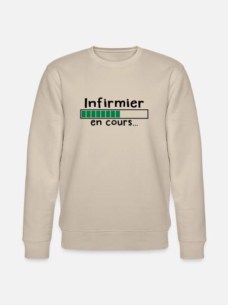 infirmier en cours - Sweat bio CHANGER Stanley/Stella Unisexe - beige