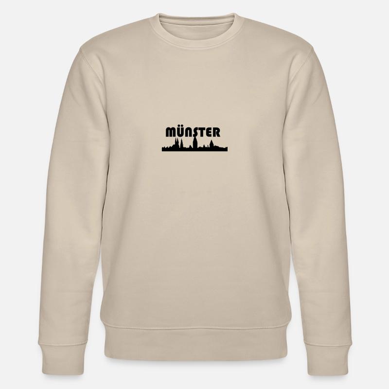 Münster Skyline - Stanley/Stella Unisex Bio-Sweatshirt CHANGER  - Beige