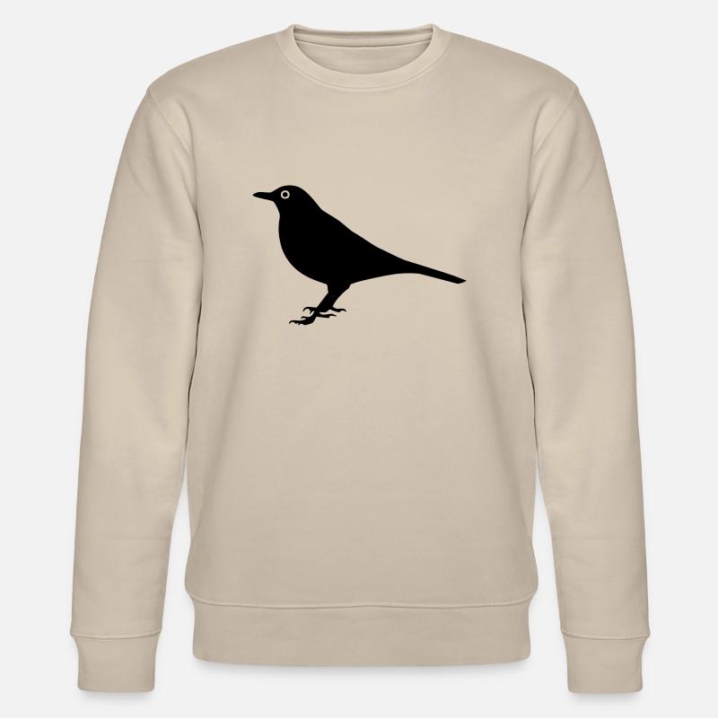 Vogel Amsel - Stanley/Stella Unisex Bio-Sweatshirt CHANGER  - Beige