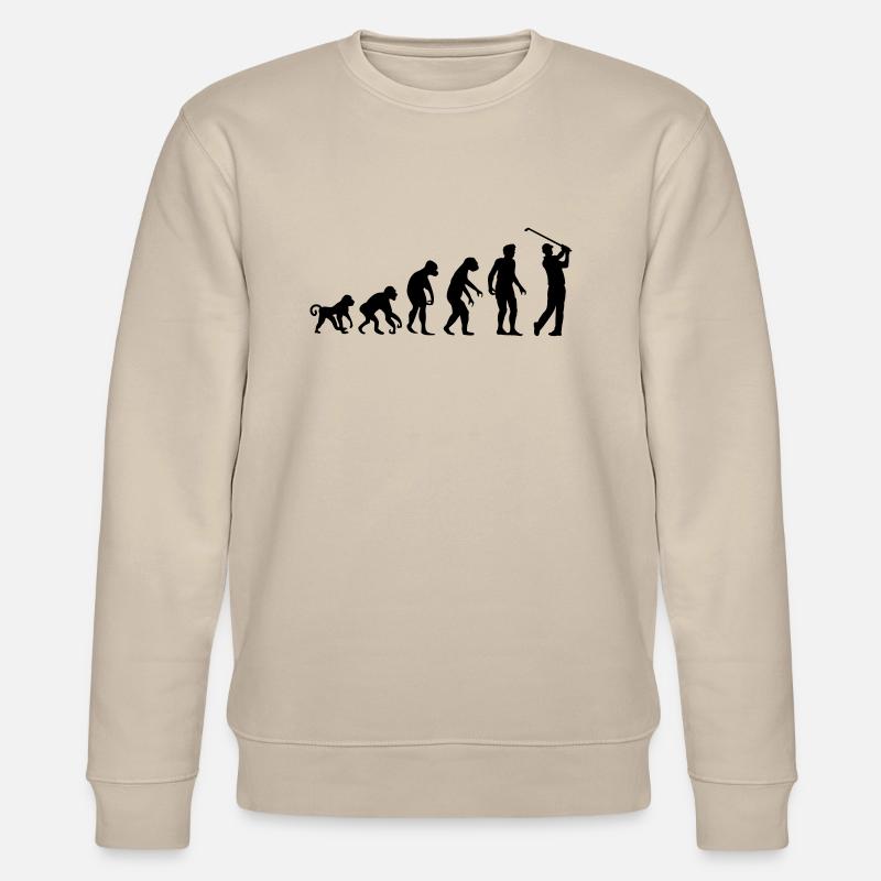 golf_evolution - Stanley/Stella CHANGER Unisex Organic Sweatshirt - beige