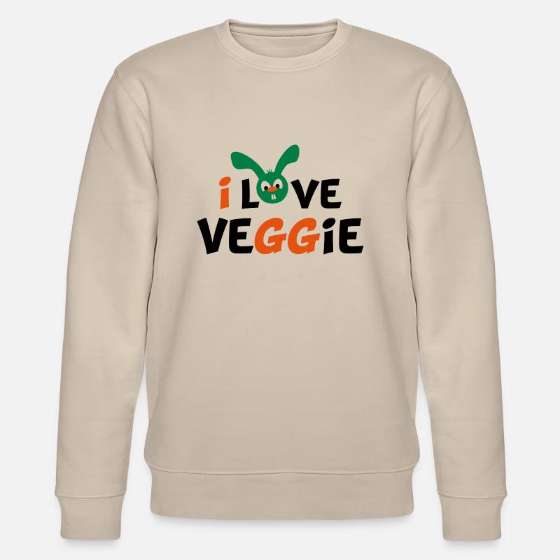 vegetarier - Stanley/Stella Unisex Bio-Sweatshirt CHANGER  - Beige