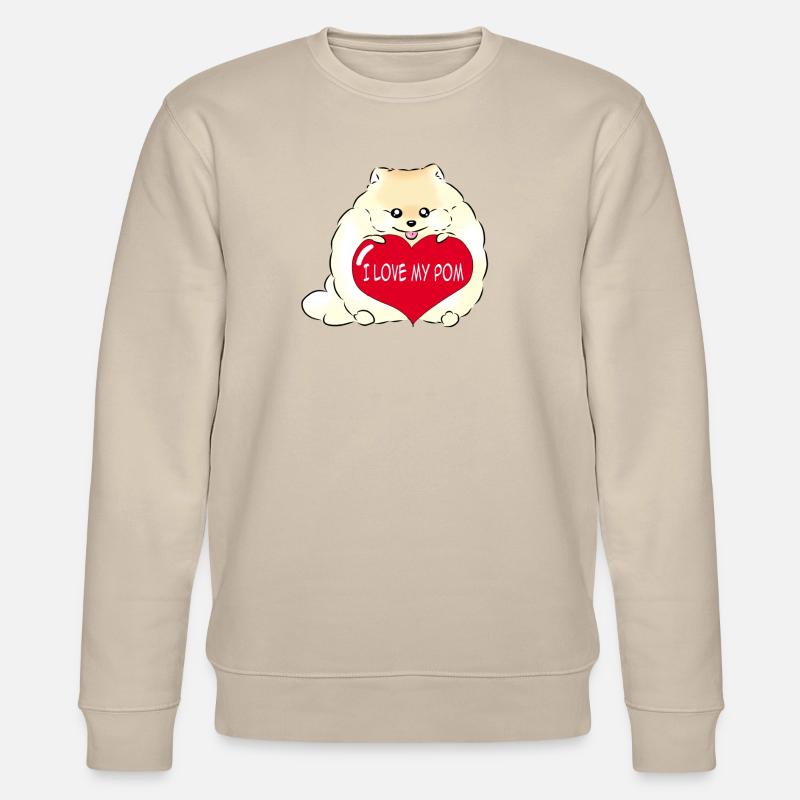 J’adore ma crème Pom - Sweat bio CHANGER Stanley/Stella Unisexe - beige