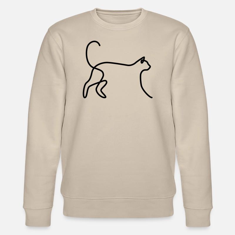 Katze 03 - Stanley/Stella Unisex Bio-Sweatshirt CHANGER  - Beige