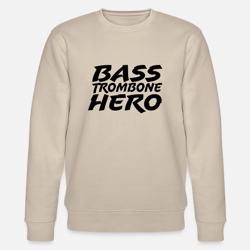 Bass Trombone Hero - Stanley/Stella Unisex Bio-Sweatshirt CHANGER  - Beige
