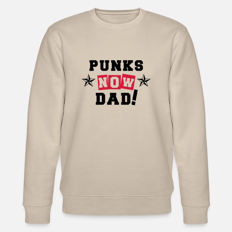 Punks Now Dad! - Stanley/Stella Unisex Bio-Sweatshirt CHANGER  - Beige