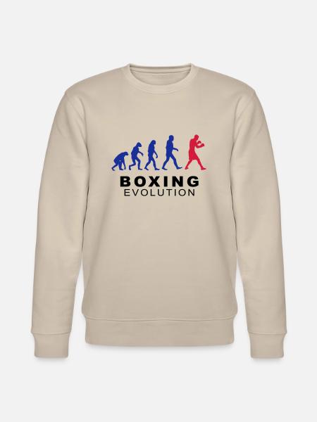 Boxing evolution - Stanley/Stella CHANGER Unisex Organic Sweatshirt - beige