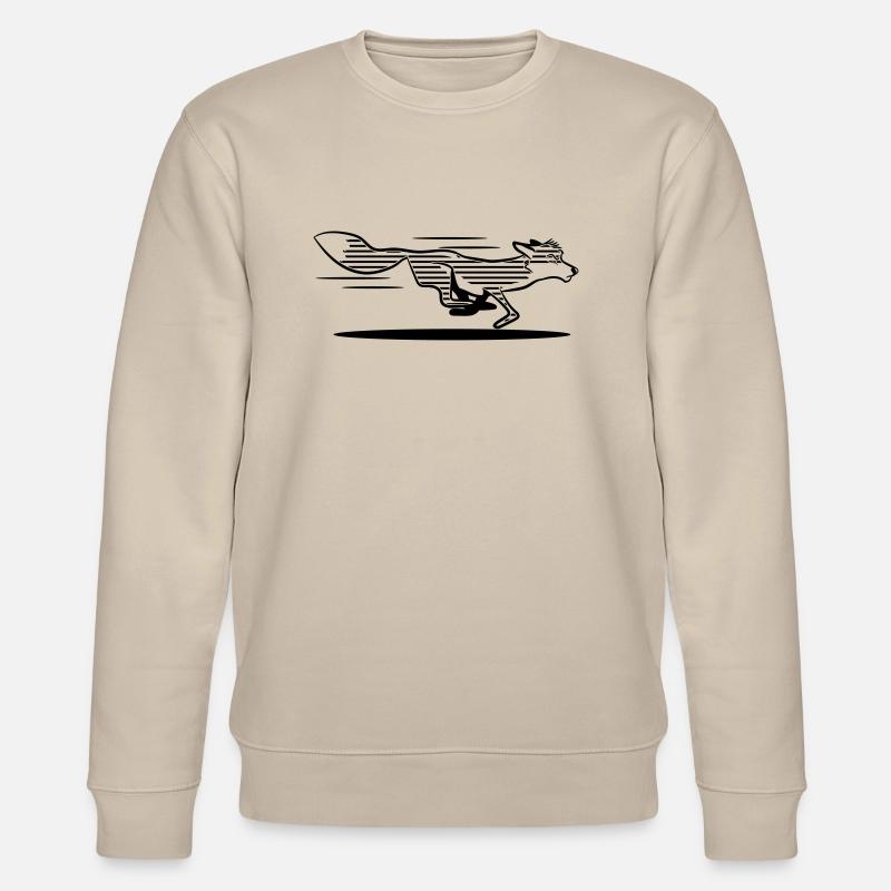 Running Fox Racing Stripes - Sweat bio CHANGER Stanley/Stella Unisexe - beige