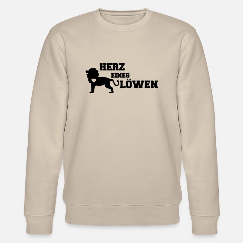 loewen_herz_eines_01 - Stanley/Stella Unisex Bio-Sweatshirt CHANGER  - Beige