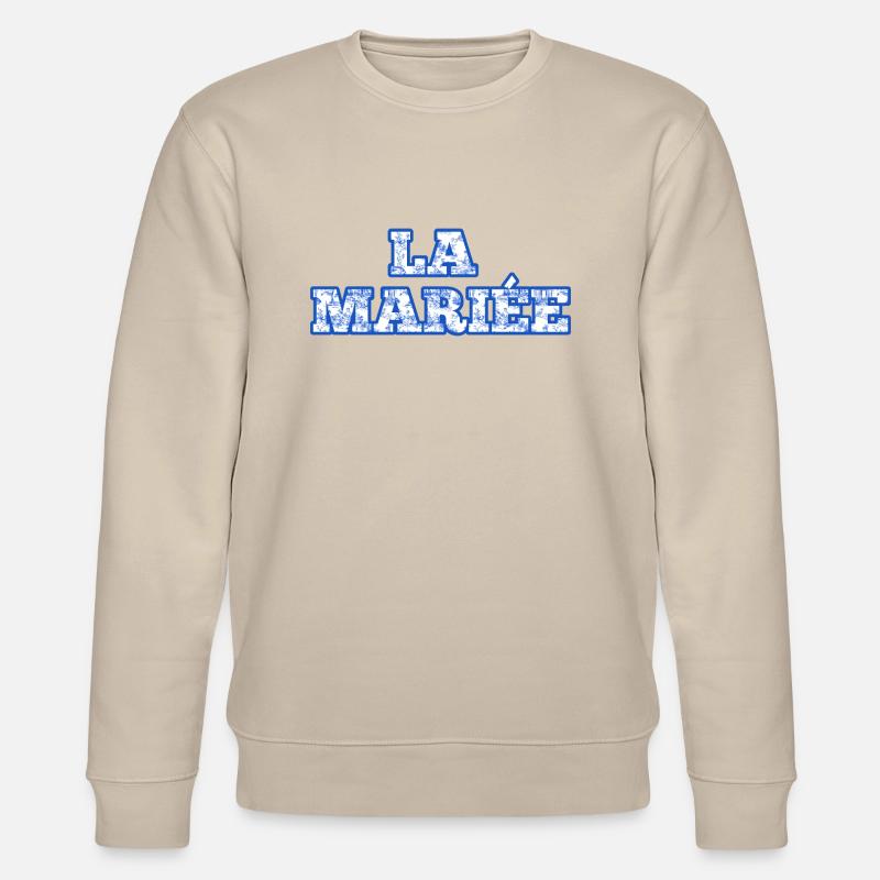 Die blaue Chinoiserie-Braut - Stanley/Stella Unisex Bio-Sweatshirt CHANGER  - Beige