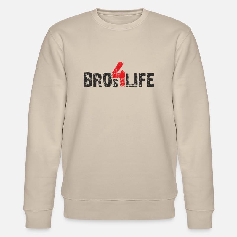 bros 4 life - black-red - Stanley/Stella Unisex Bio-Sweatshirt CHANGER  - Beige