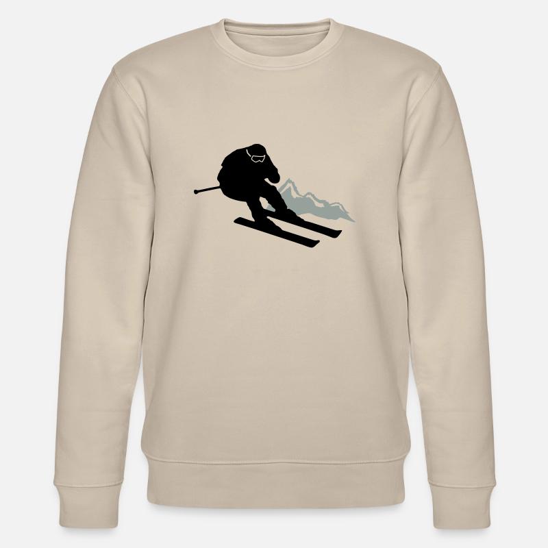 skier ski - Stanley/Stella Unisex Bio-Sweatshirt CHANGER  - Beige