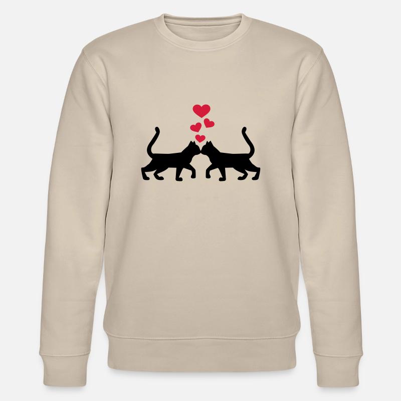 Katze - Stanley/Stella Unisex Bio-Sweatshirt CHANGER  - Beige