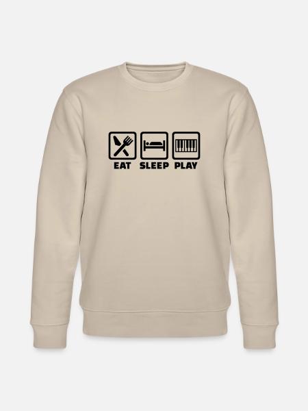 Eat Sleep Piano - Sweat bio CHANGER Stanley/Stella Unisexe - beige