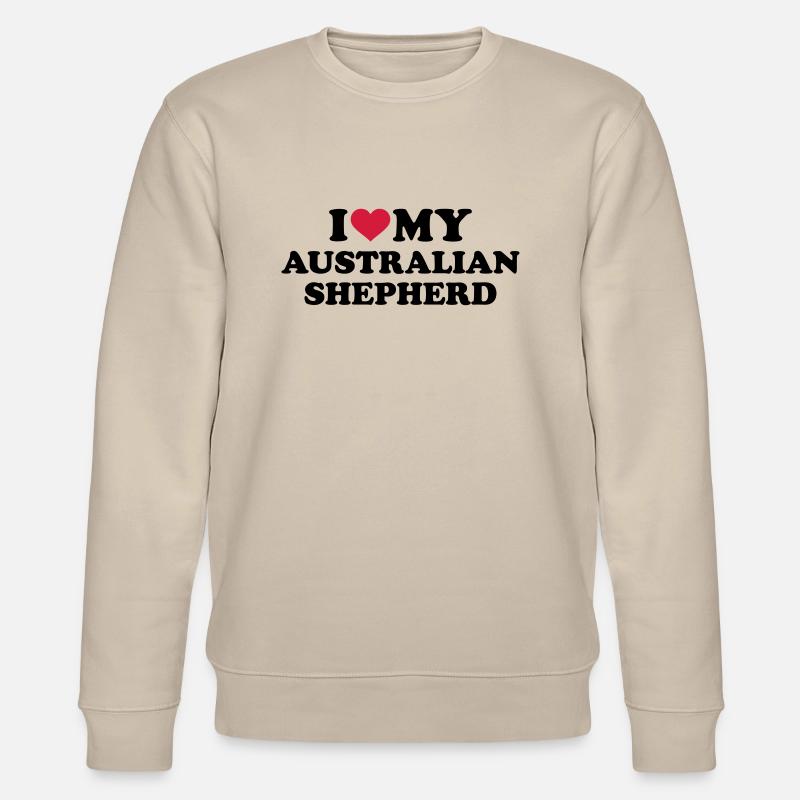 Australian shepherd - Stanley/Stella Unisex Bio-Sweatshirt CHANGER  - Beige