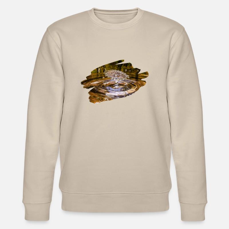 Wassertropfen - Stanley/Stella Unisex Bio-Sweatshirt CHANGER  - Beige