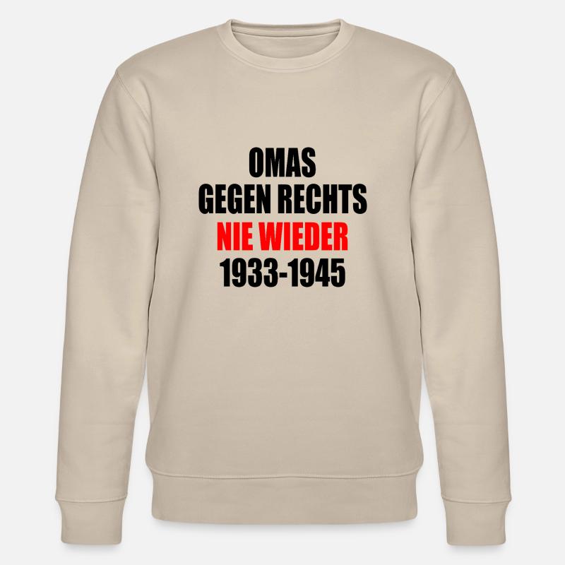 Omas gegen rechts - Stanley/Stella Unisex Bio-Sweatshirt CHANGER  - Beige