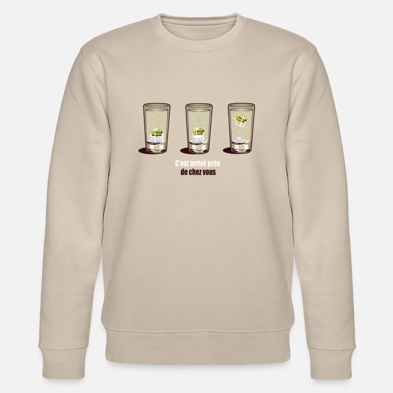Petit Grégory le coktail. - Sweat bio CHANGER Stanley/Stella Unisexe - beige