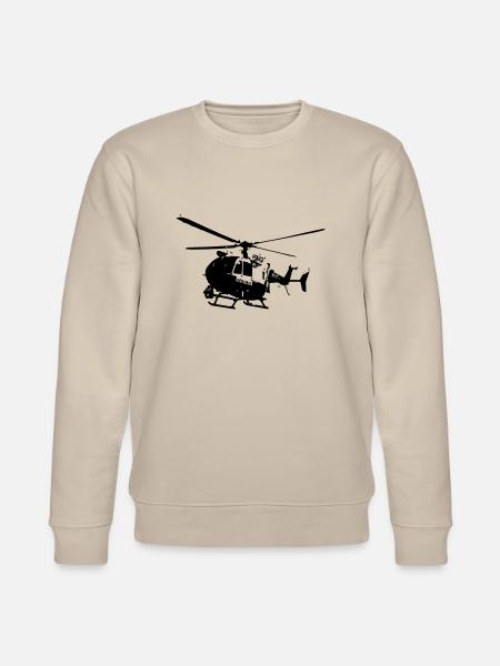 Polizeihubschrauber EC145 - Stanley/Stella Unisex Bio-Sweatshirt CHANGER - Beige
