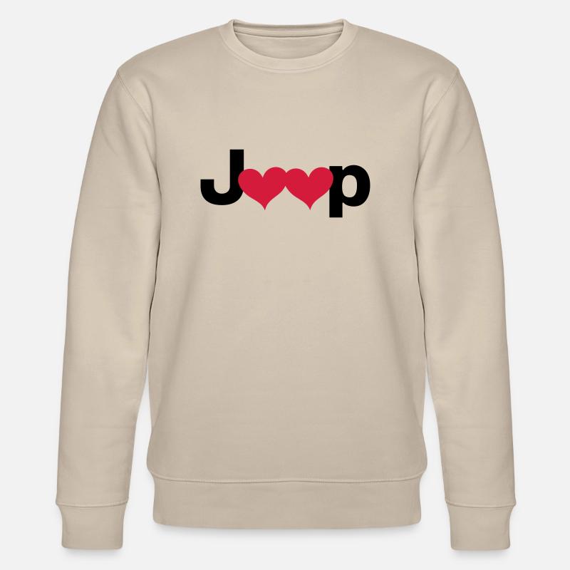 Jeep Love - Stanley/Stella Unisex Bio-Sweatshirt CHANGER  - Beige