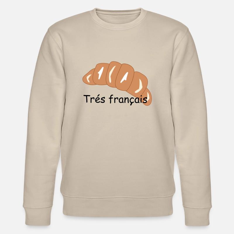 Tres francais - Stanley/Stella Unisex Bio-Sweatshirt CHANGER  - Beige