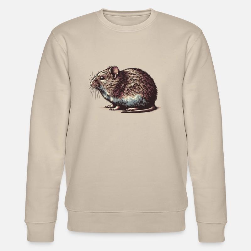 Wühlmaus - Stanley/Stella Unisex Bio-Sweatshirt CHANGER  - Beige