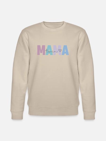 Twin Mama - Stanley/Stella CHANGER Unisex Organic Sweatshirt - beige