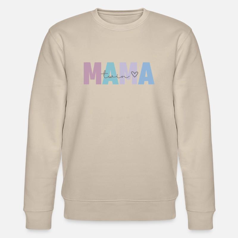 twin mama - Stanley/Stella Unisex Bio-Sweatshirt CHANGER  - Beige