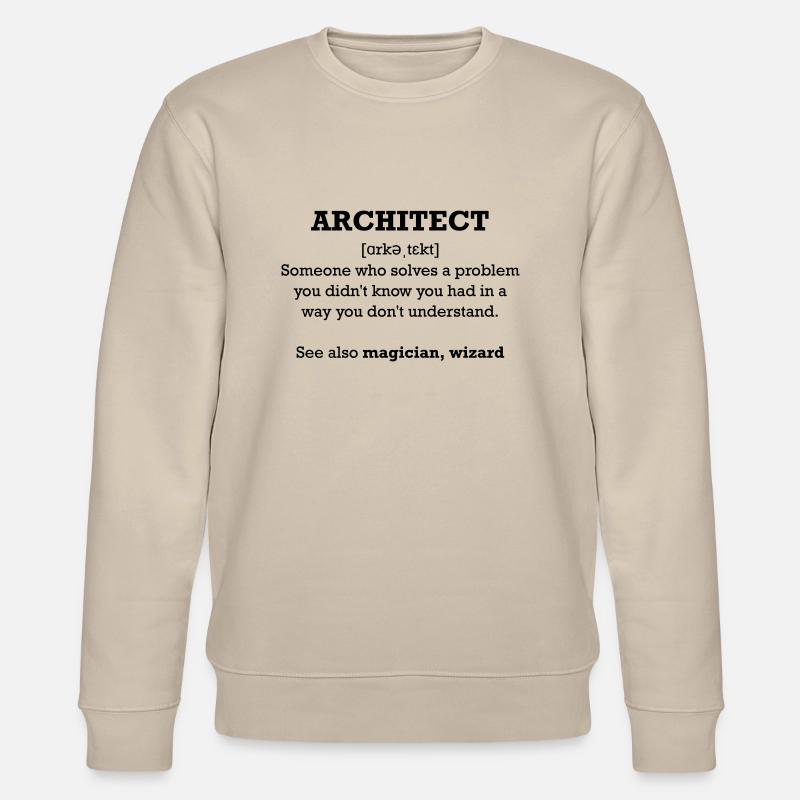 Architect - wizard - Stanley/Stella Unisex Bio-Sweatshirt CHANGER  - Beige