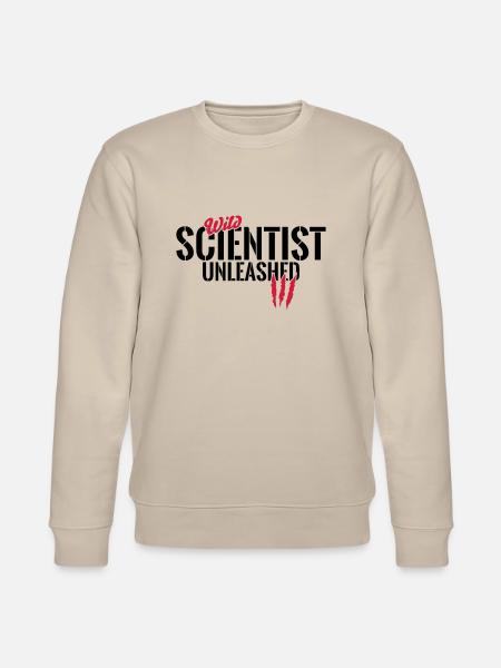 Wild scientists unleashed - Stanley/Stella CHANGER Unisex Organic Sweatshirt - beige