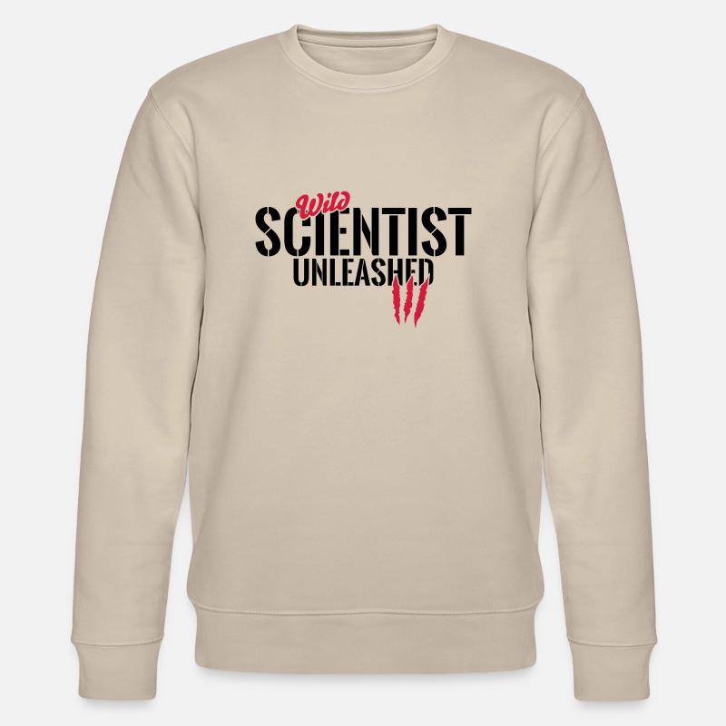 Wild scientists unleashed - Stanley/Stella CHANGER Unisex Organic Sweatshirt - beige