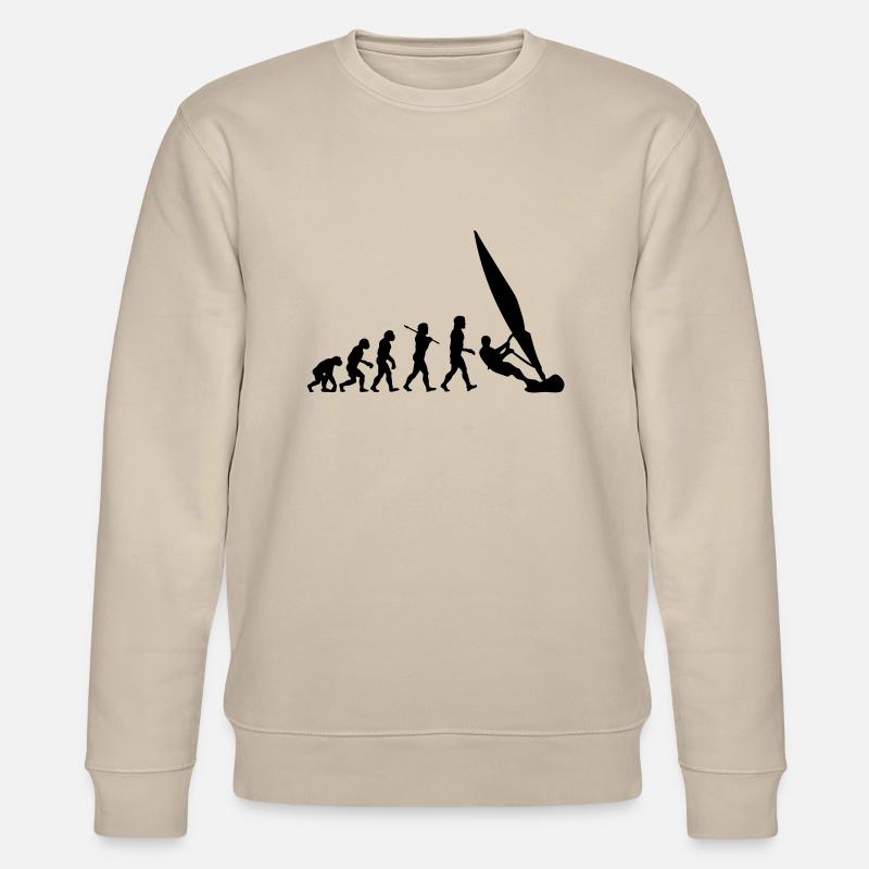 ws01 windsurf evolution - Stanley/Stella Unisex Bio-Sweatshirt CHANGER - Beige