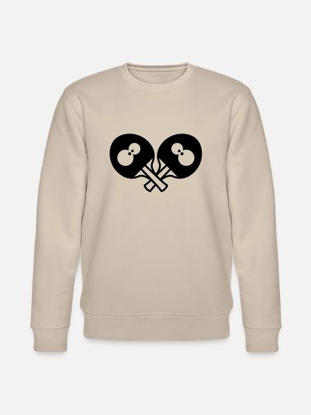 Funny Table Tennis Rackets - Stanley/Stella CHANGER Unisex Organic Sweatshirt - beige
