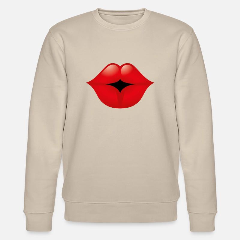 Smiley Lips - Sweat bio CHANGER Stanley/Stella Unisexe - beige