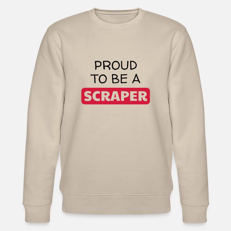 Scrapbooking / Scraper / Scrapeuse / Scrapeur - Sweat bio CHANGER Stanley/Stella Unisexe - beige