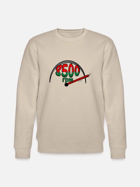 8500RPM race car - Stanley/Stella CHANGER Unisex Organic Sweatshirt - beige