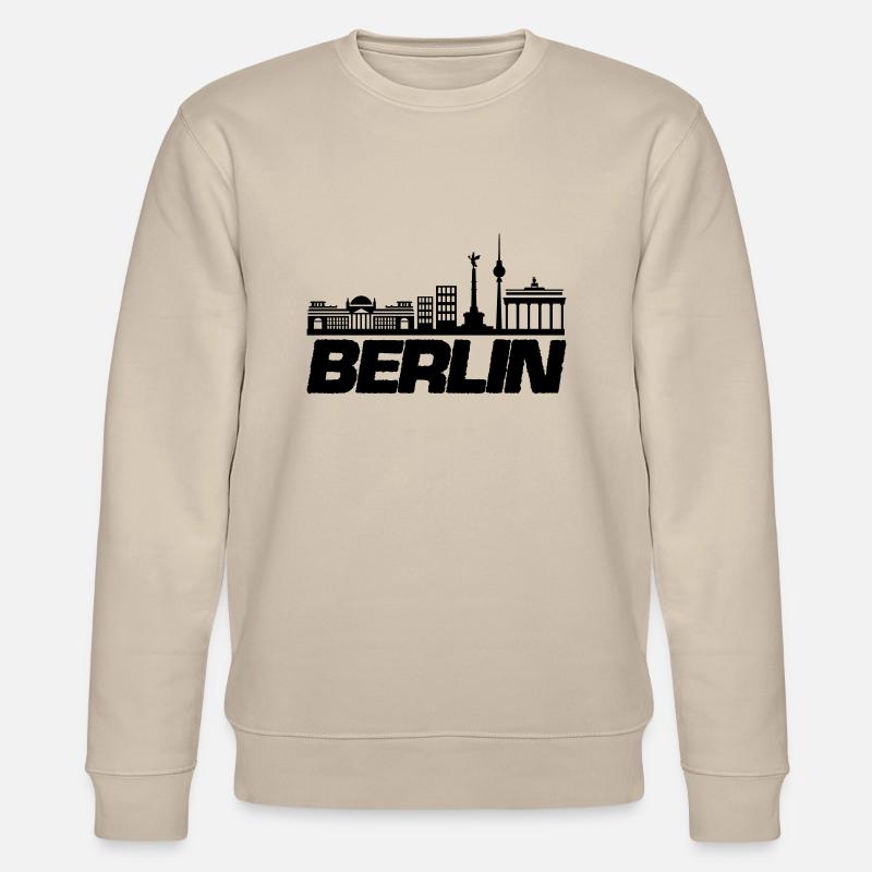 berlin skyline 1 - Stanley/Stella Unisex Bio-Sweatshirt CHANGER  - Beige
