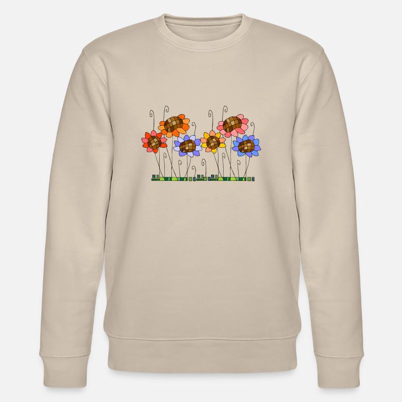 Blumen - Stanley/Stella Unisex Bio-Sweatshirt CHANGER  - Beige