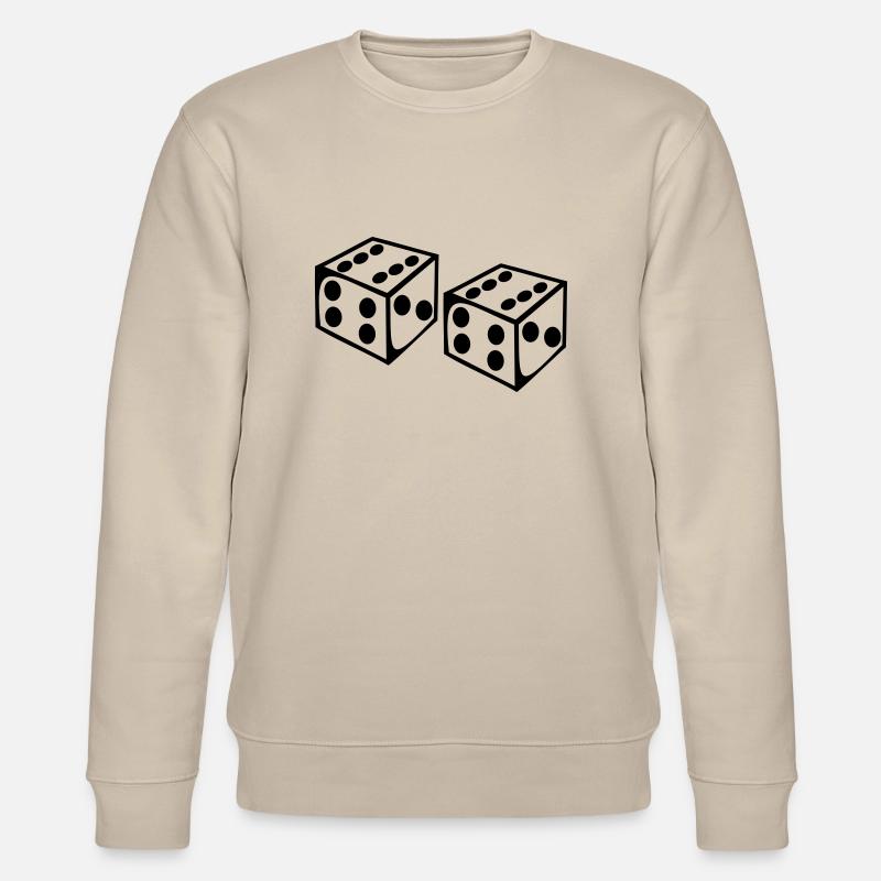 Dice - Number - Stanley/Stella CHANGER Unisex Organic Sweatshirt - beige